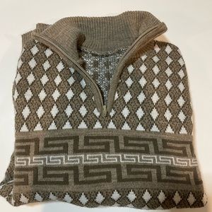 Argyle Classic Brown and White Sweater.